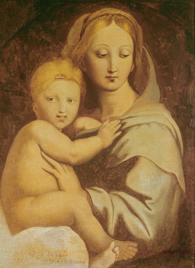 Madonna of the Candelabra by Jean Auguste Dominique Ingres